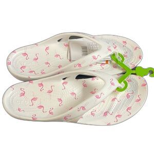 Crocs Womens Kadee Ii Flip Flop, Flamingo White, 10